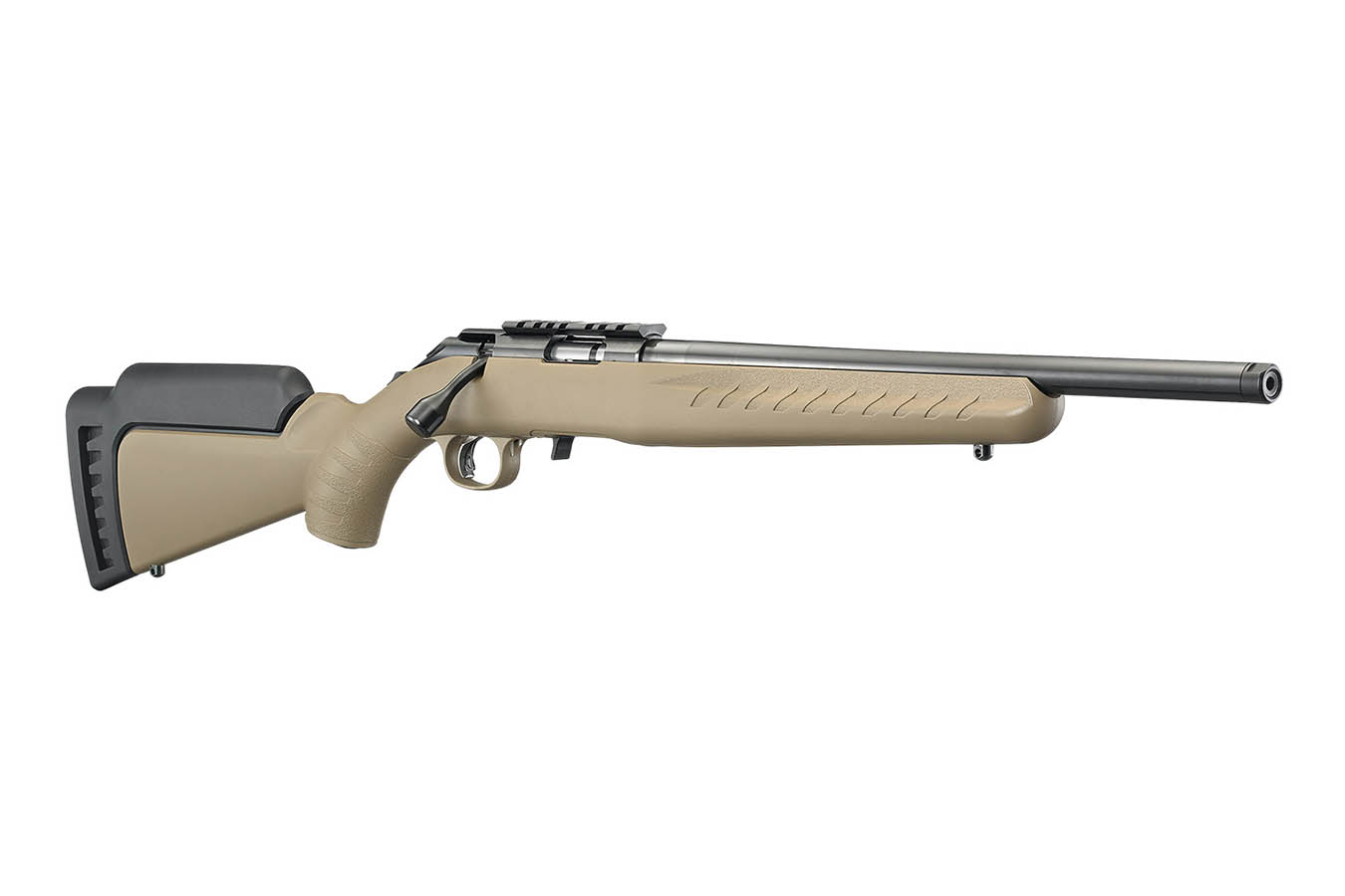 RUGER American Rimfire 17 HMR Bolt-Action Rifle with FDE Stock and Threaded Barrel