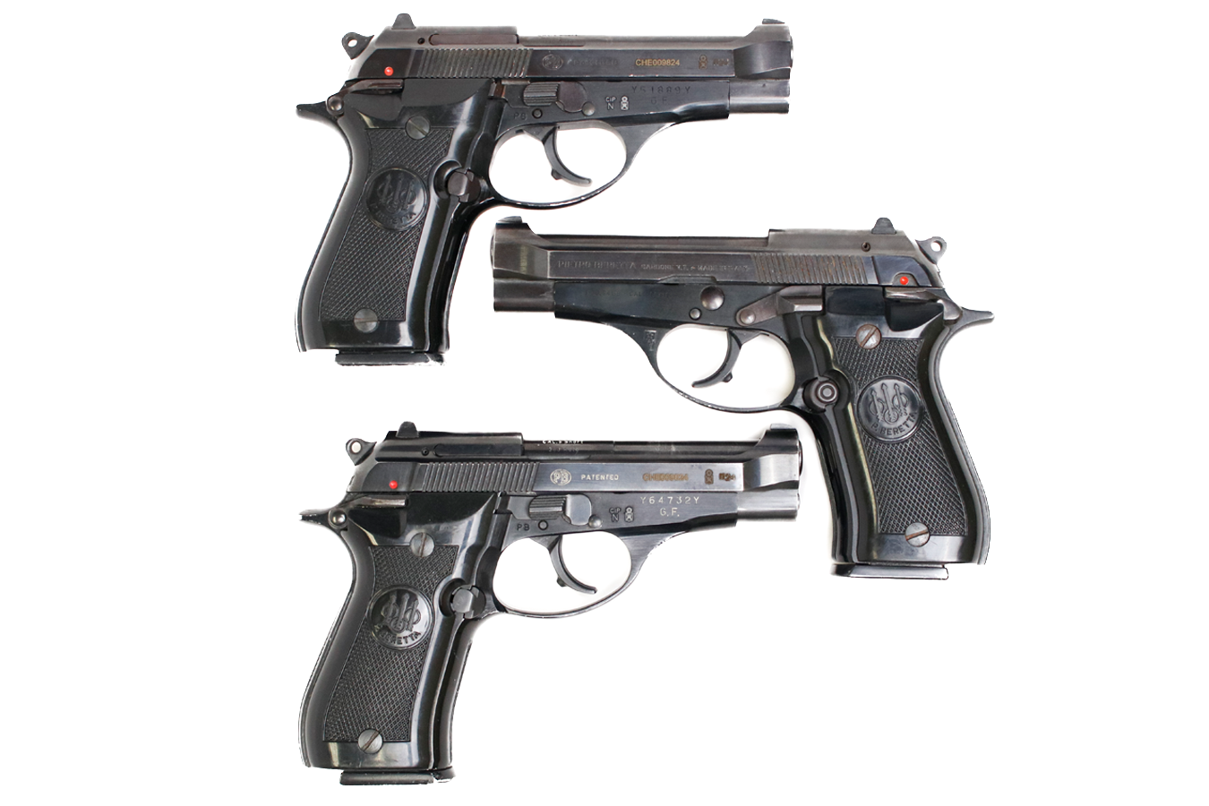 BERETTA Model 84 BB 380 ACP Police Trade-in Surplus Pistols (Good Condition)