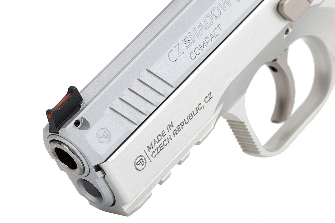 CZ Shadow II Compact Industrial Series 9mm Semi-Auto Pistol with Silver Finish