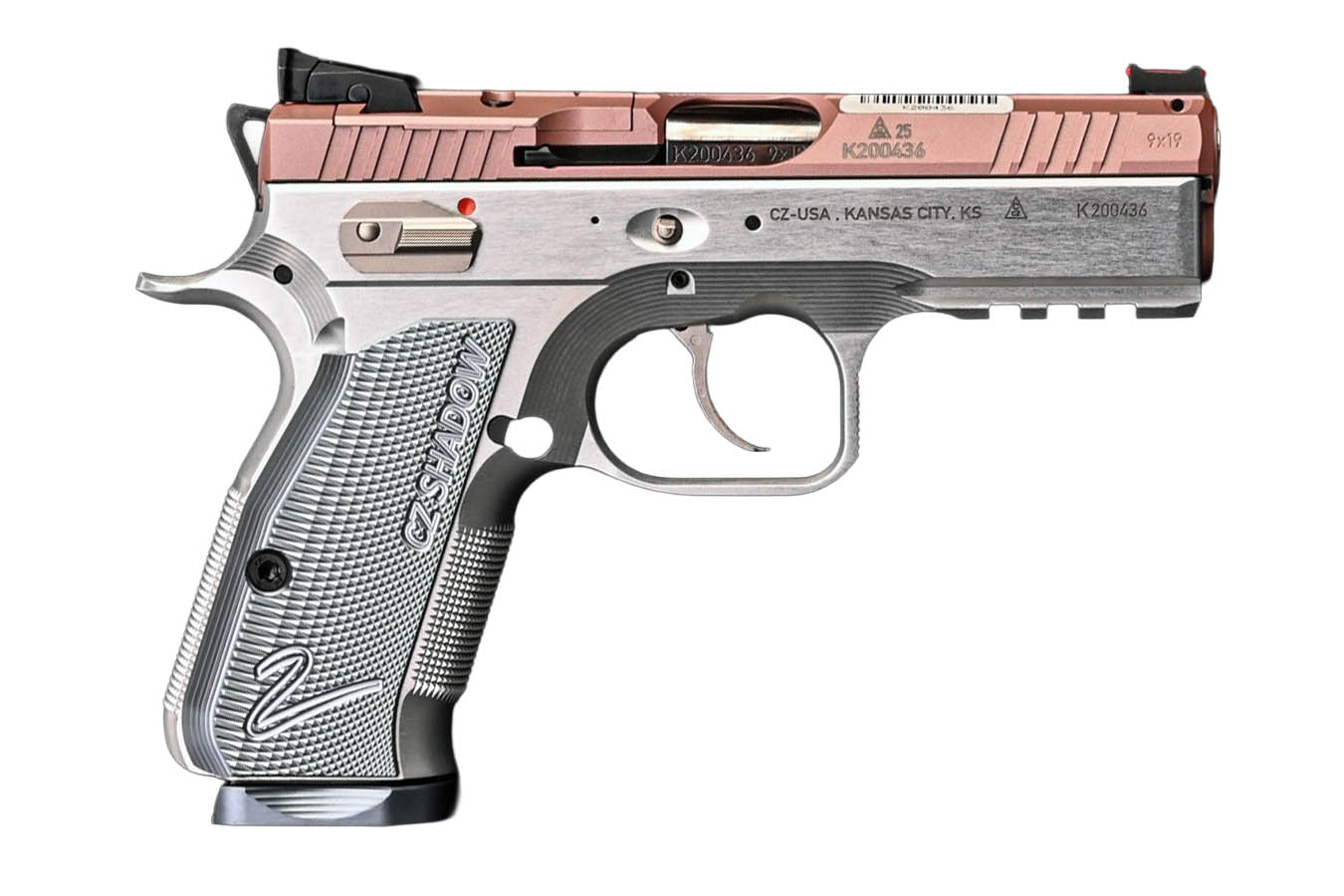 CZ Shadow 2 Compact 9mm Optic Ready Pistol with Rose Gold Finish