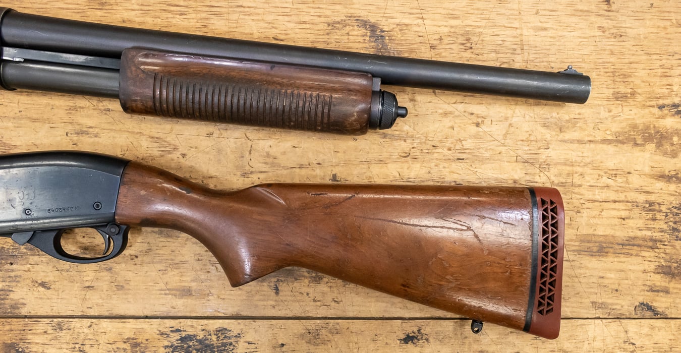 Remington 870 Police Magnum Wood Stock With Ext For Sale