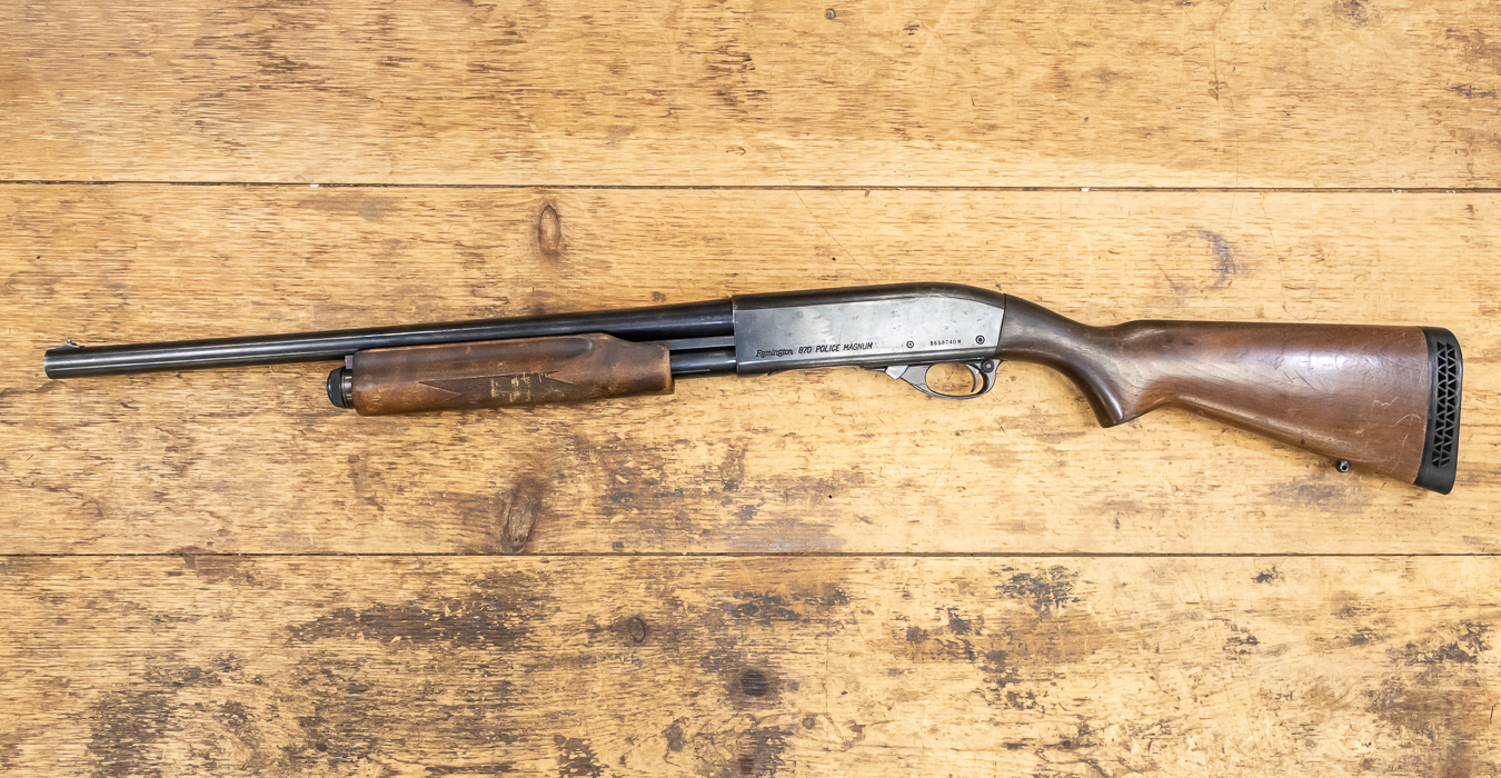 Remington 870 Police Magnum 12 Gauge Police Trade-In Shotgun with Wood ...