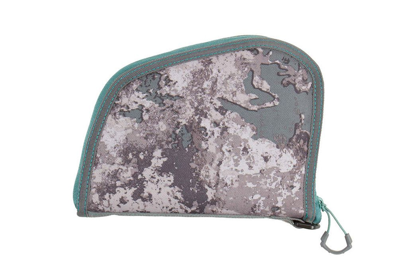 ALLEN COMPANY Girls with Guns 8 Inch Lockable Compact Handgun Case (Gray/Teal/Shade Camo)