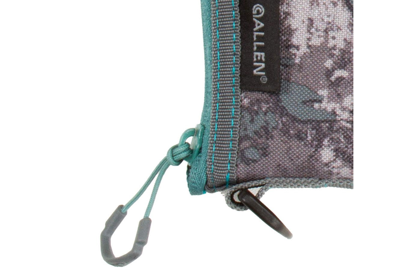 ALLEN COMPANY Girls with Guns 8 Inch Lockable Compact Handgun Case (Gray/Teal/Shade Camo)