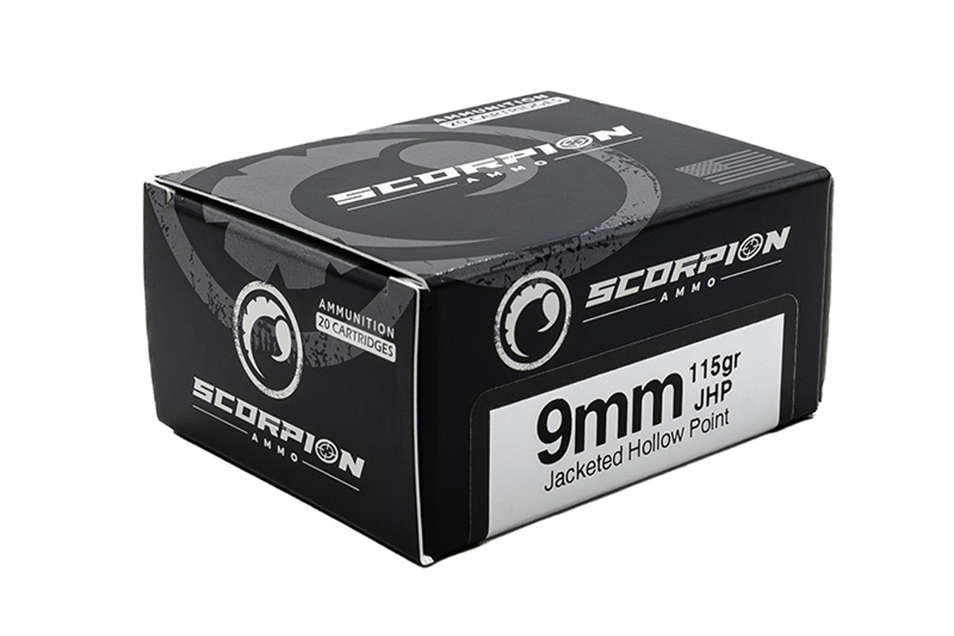 SCORPION 9mm 115 gr JHP Defense 20/Box