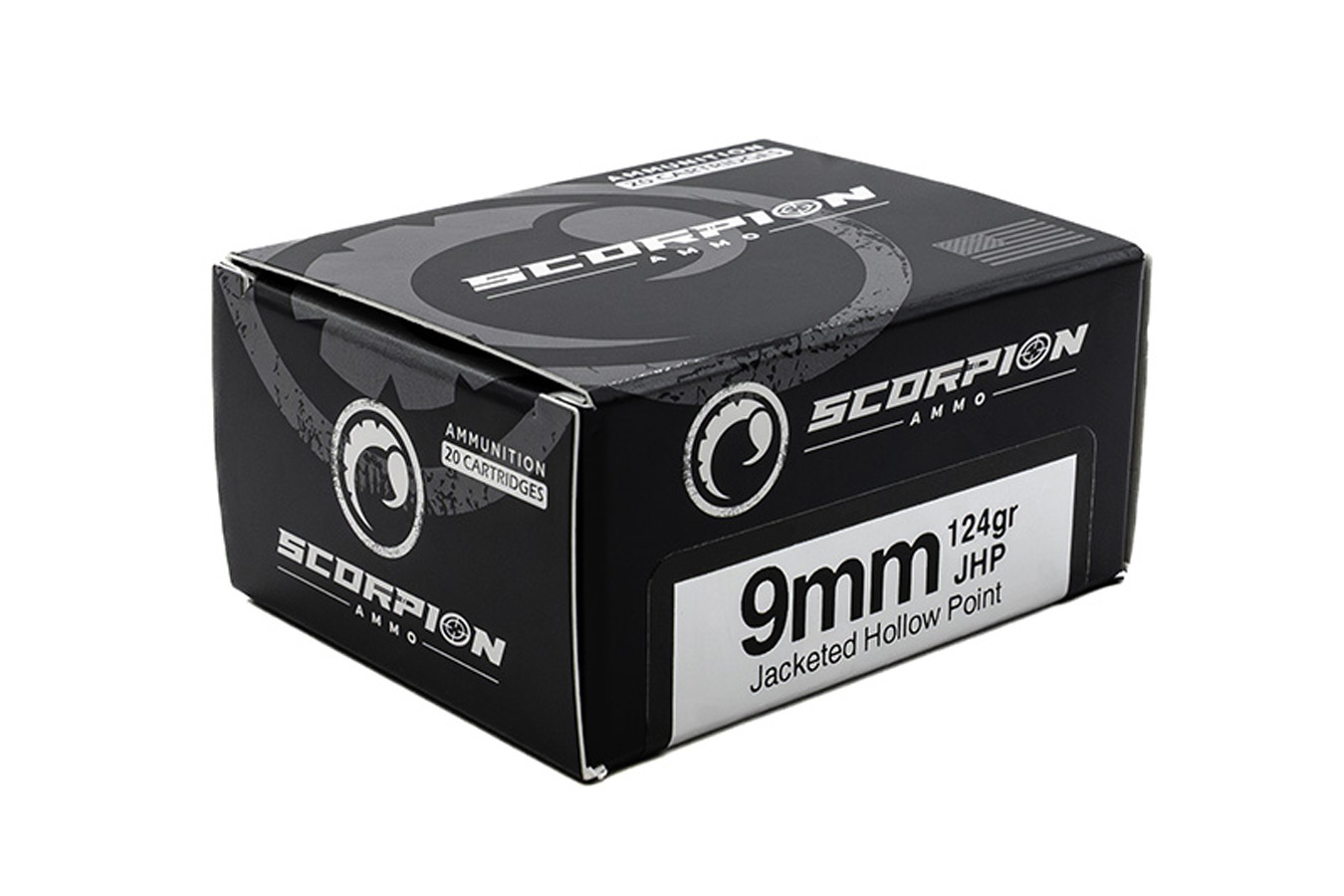 SCORPION 9mm 124 gr JHP Defense 20/Box