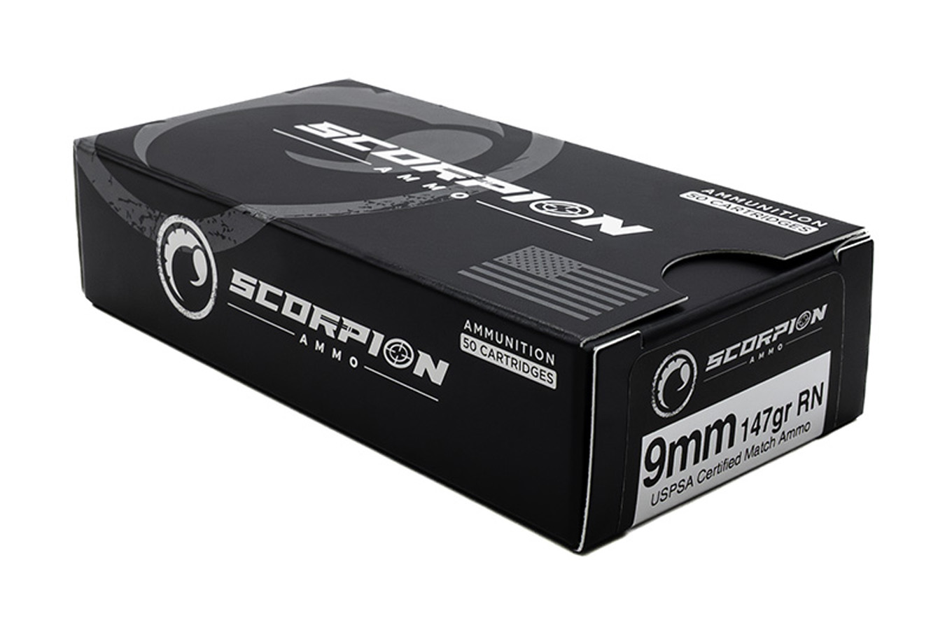 SCORPION 9mm 147 gr RN USPSA Certified Match-Grade 50/Box