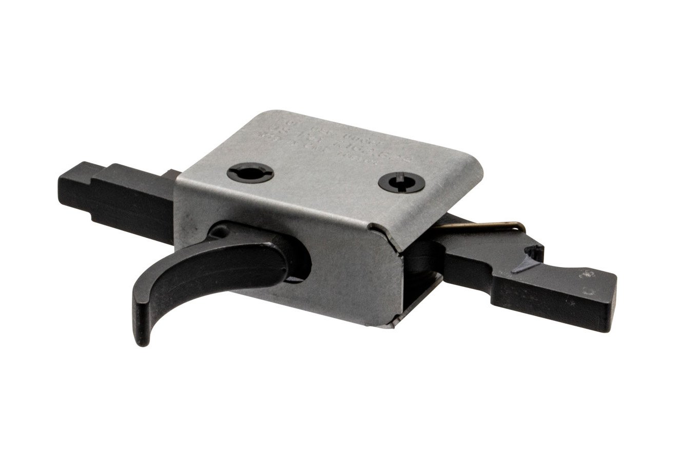 CMC TRIGGERS Drop-In PCC Single-Stage Curved Trigger w/ 3-3.50 lbs Draw Weight & Black/Silver Finish