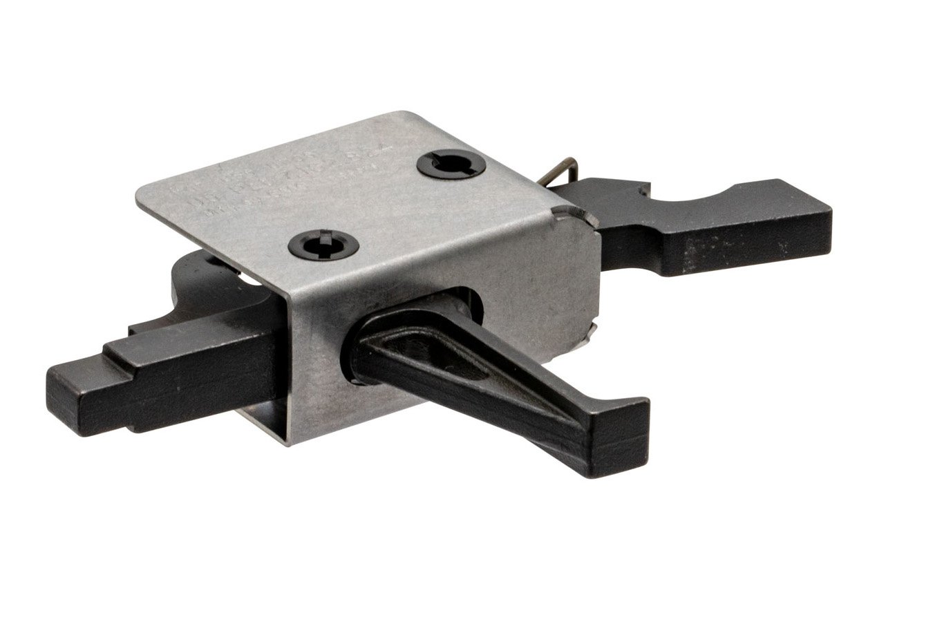 CMC TRIGGERS Drop-In PCC Black/Silver Flat Trigger Single-Stage 3-3.50 lbs Draw Weight