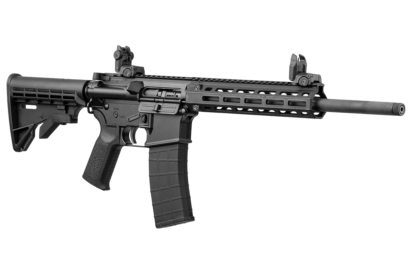 TIPPMANN M4-22 LTE MSR 22LR Semi-Auto Rimfire Rifle with Flip-Up Sights