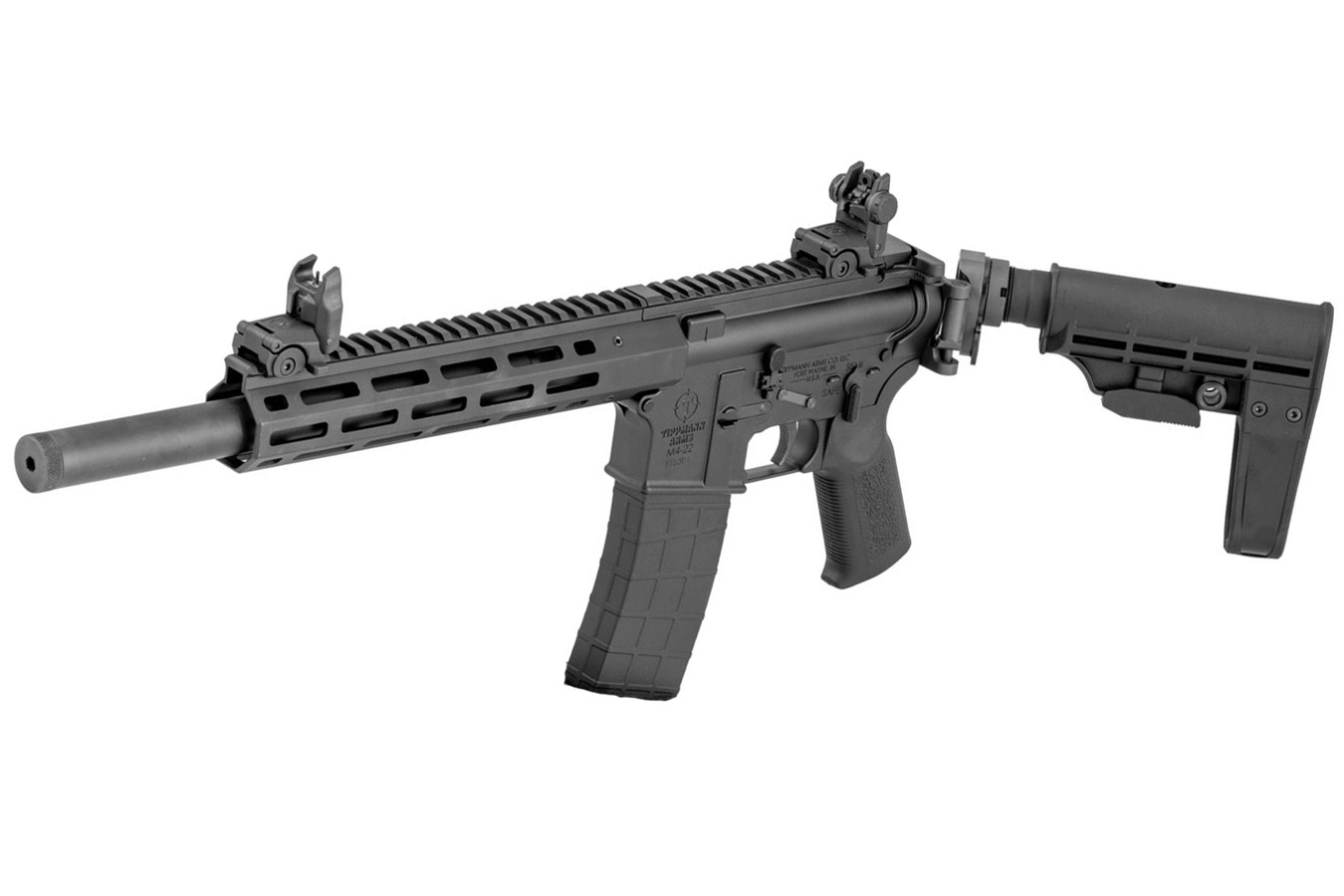TIPPMANN M4-22 Elite Bug Out ISS 22 LR Integrally Suppressed Pistol with Folding Brace