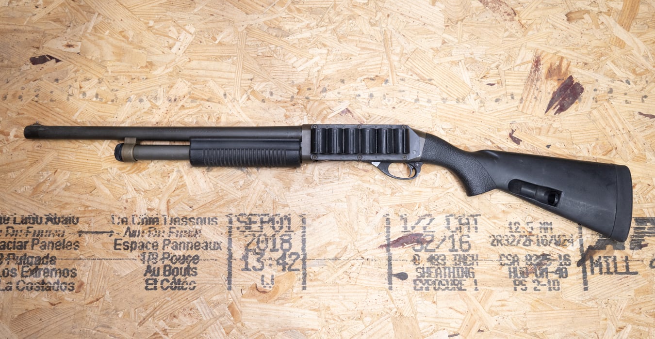 REMINGTON 870 Police Magnum 12 Gauge Police Trade-In Shotgun with Black Synthetic Stock