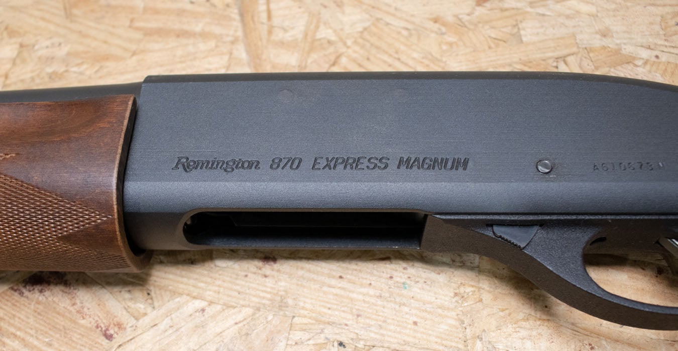 REMINGTON 870 Express Magnum 12 Gauge Used Trade-In Shotgun w/Sling, Side Saddle Shell Holder