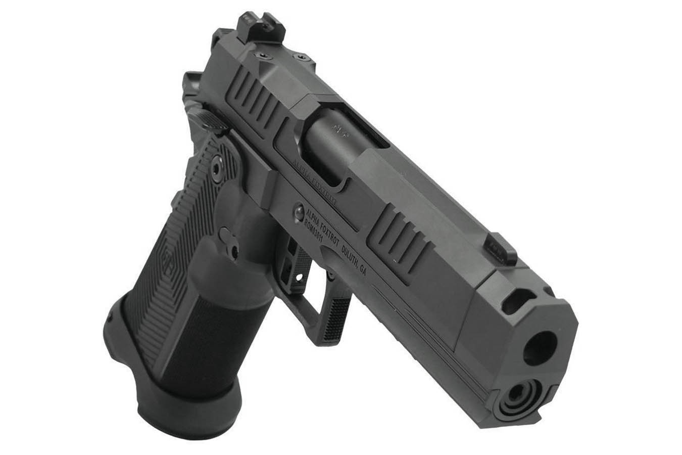 ALPHA FOXTROT AF1911-ROMULUS 9mm Optic Ready Double Stack 1911 Pistol with Five Mags and Range Bag