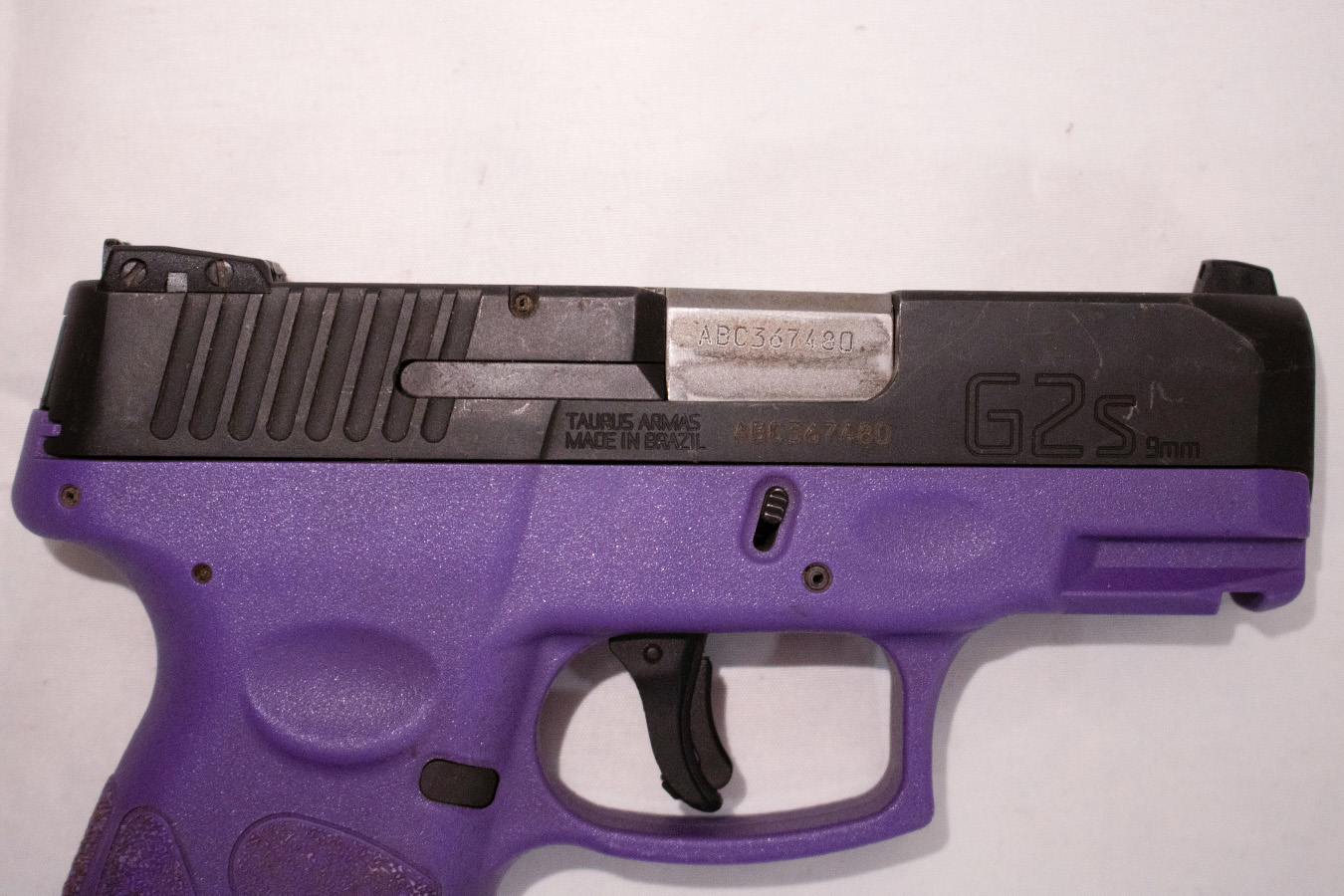 TAURUS G2S 9mm Police Trade-In Pistol with Purple Frame