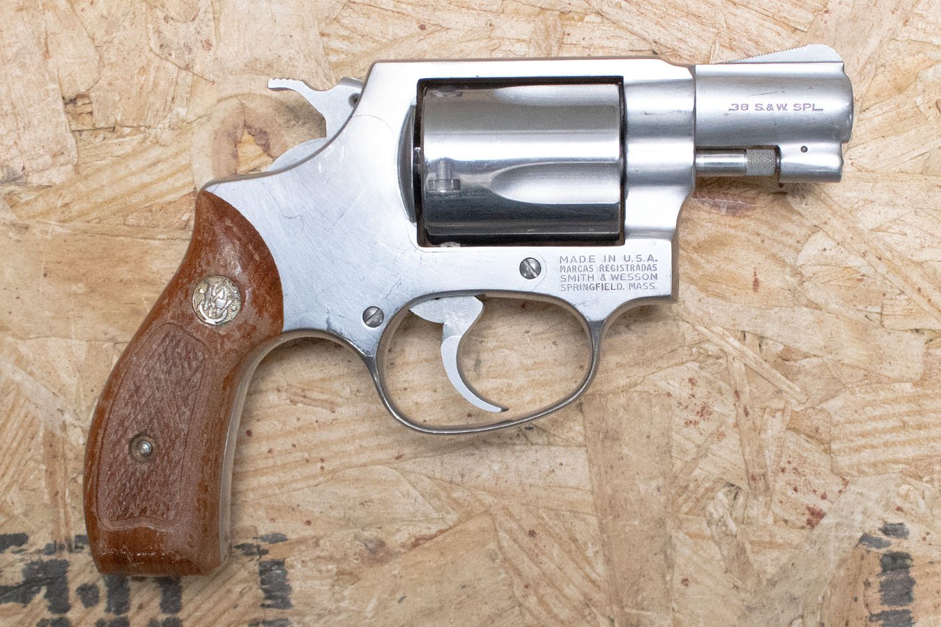 SMITH AND WESSON Model 60 No Dash 38 Special Police Trade-In Revolver Stainless