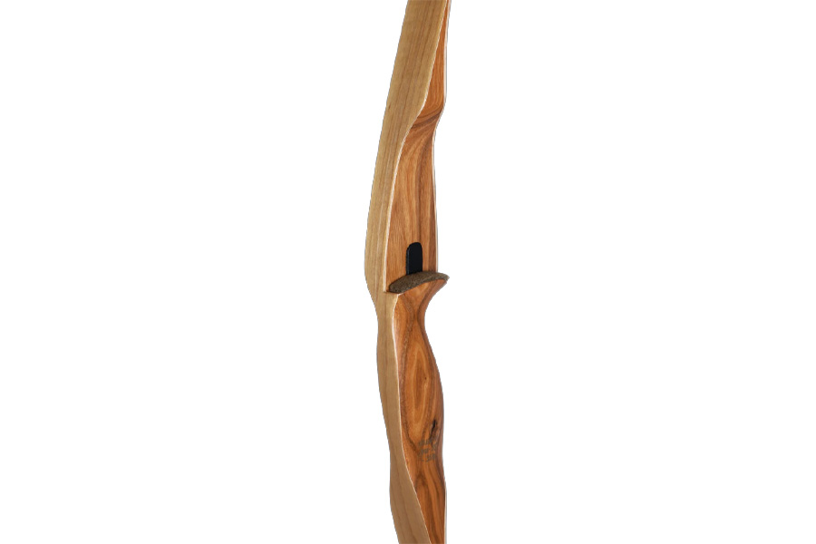 BEAR Grizzly Hunter Right Hand 45 Canary Bow with Wood and Clear Glass Finish