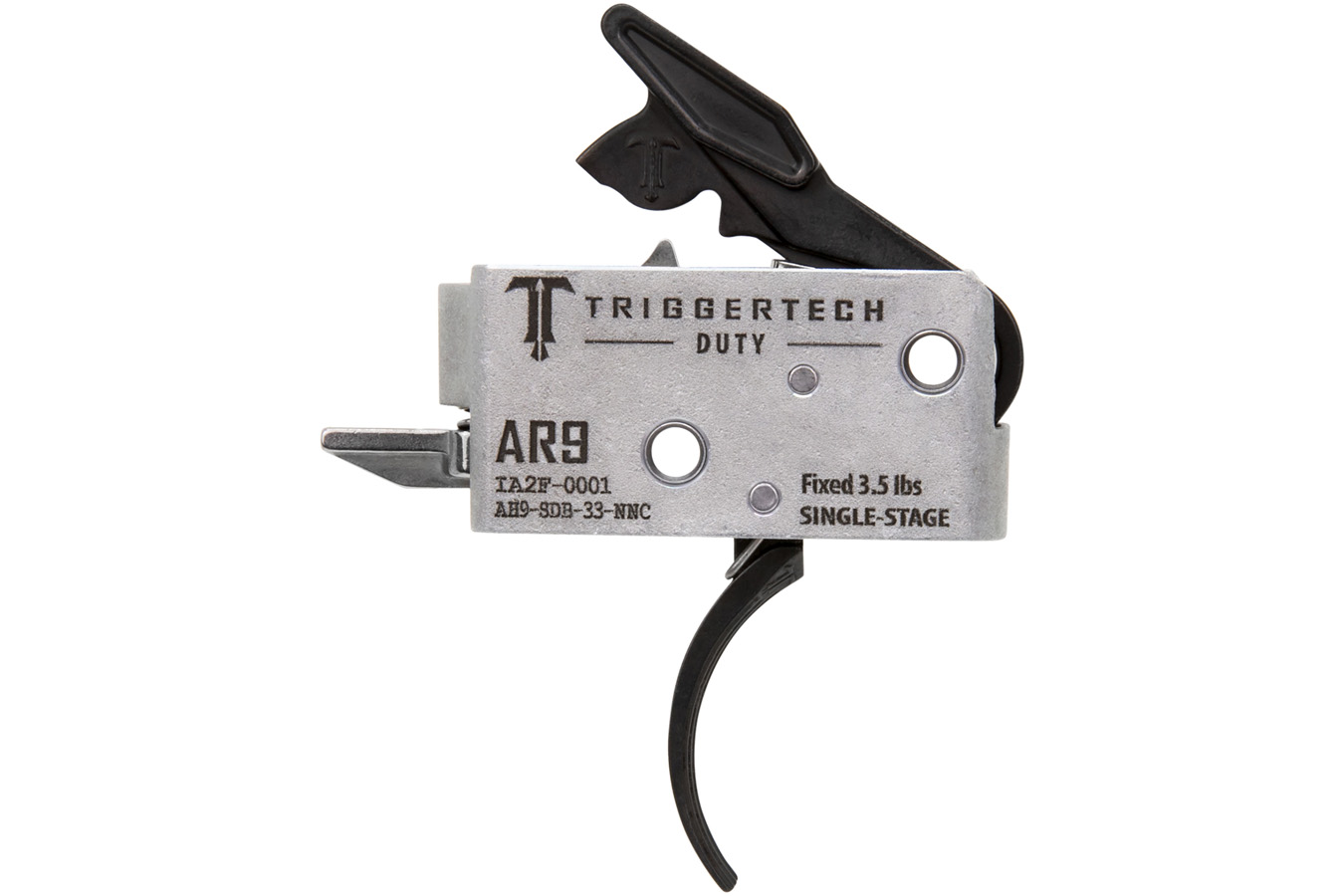 TRIGGERTECH Duty Curved Trigger Single-Stage 3.50 lbs Draw Weight Fits AR-9