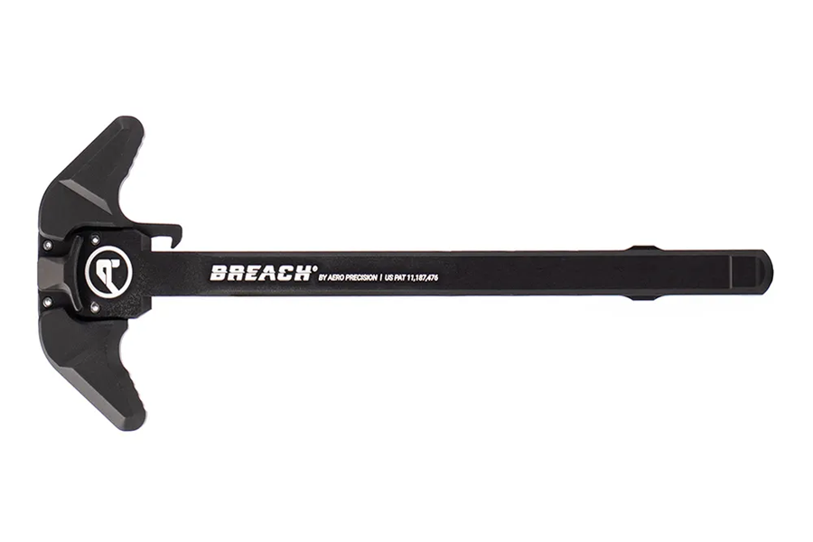 AERO PRECISION INC AR15 BREACH Ambi Charging Handle with Large Lever - Black