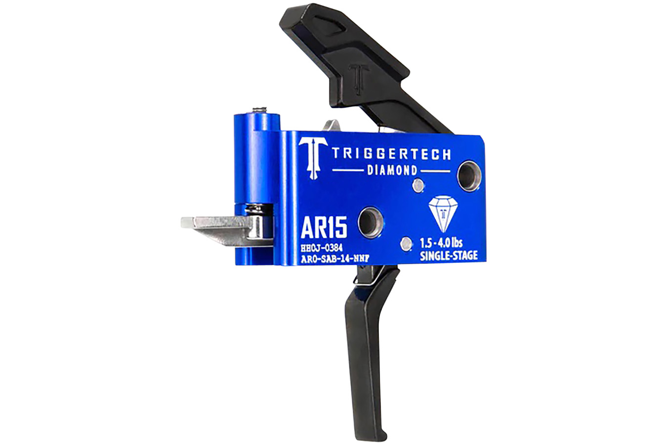 TRIGGERTECH Diamond Flat Single-Stage 1.5-4.0 lbs Adjustable for AR-15