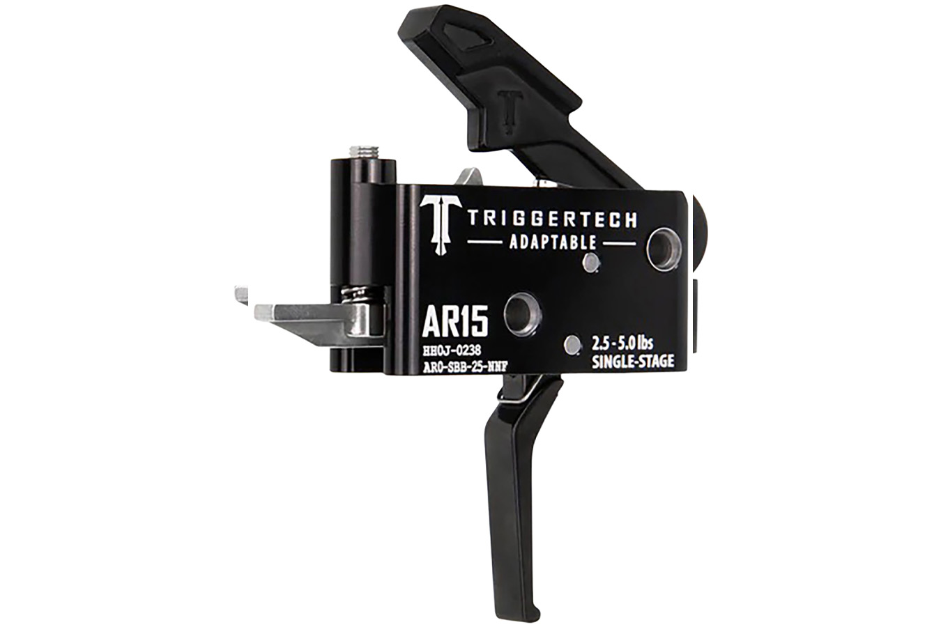 TRIGGERTECH Adaptable Flat Single-Stage 2.5-5.0 lbs Adjustable for AR-15