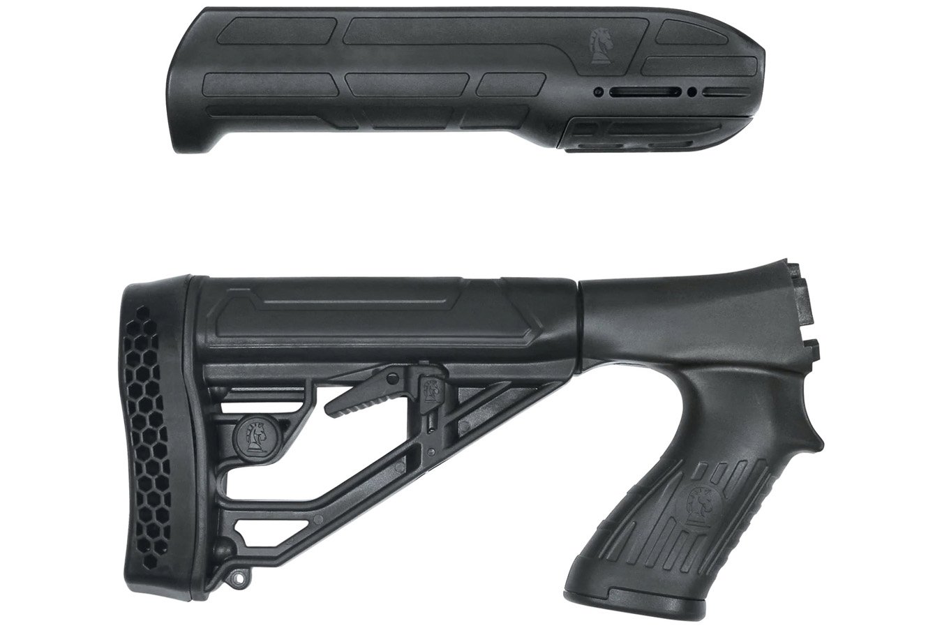 ADAPTIVE TACTICAL EX Performance Stock & Forend Black Synthetic, Fits Remington 870 12 Gauge