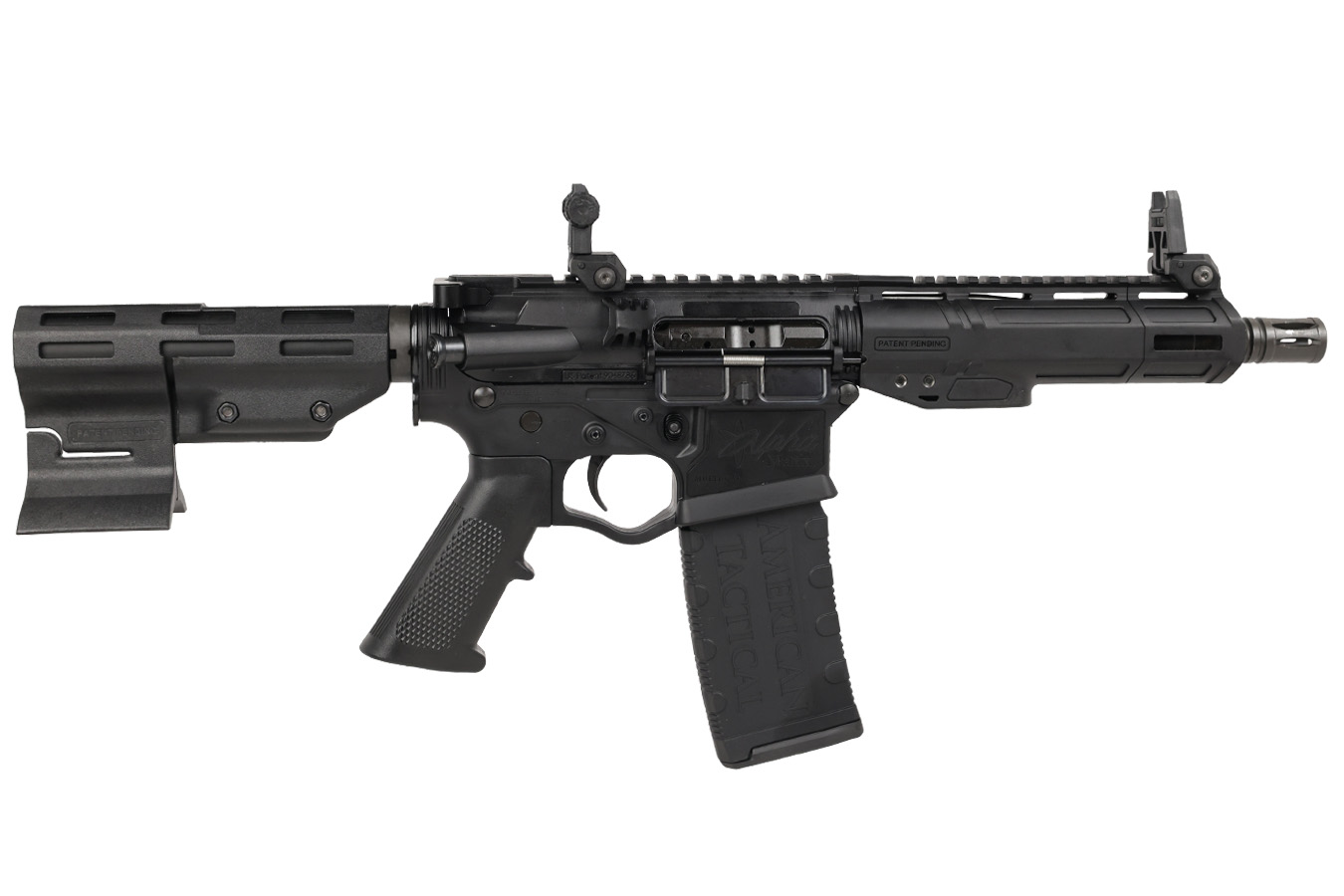 AMERICAN TACTICAL Alpha Maxx 5.56 NATO Tactical Pistol With Flip Up Sights