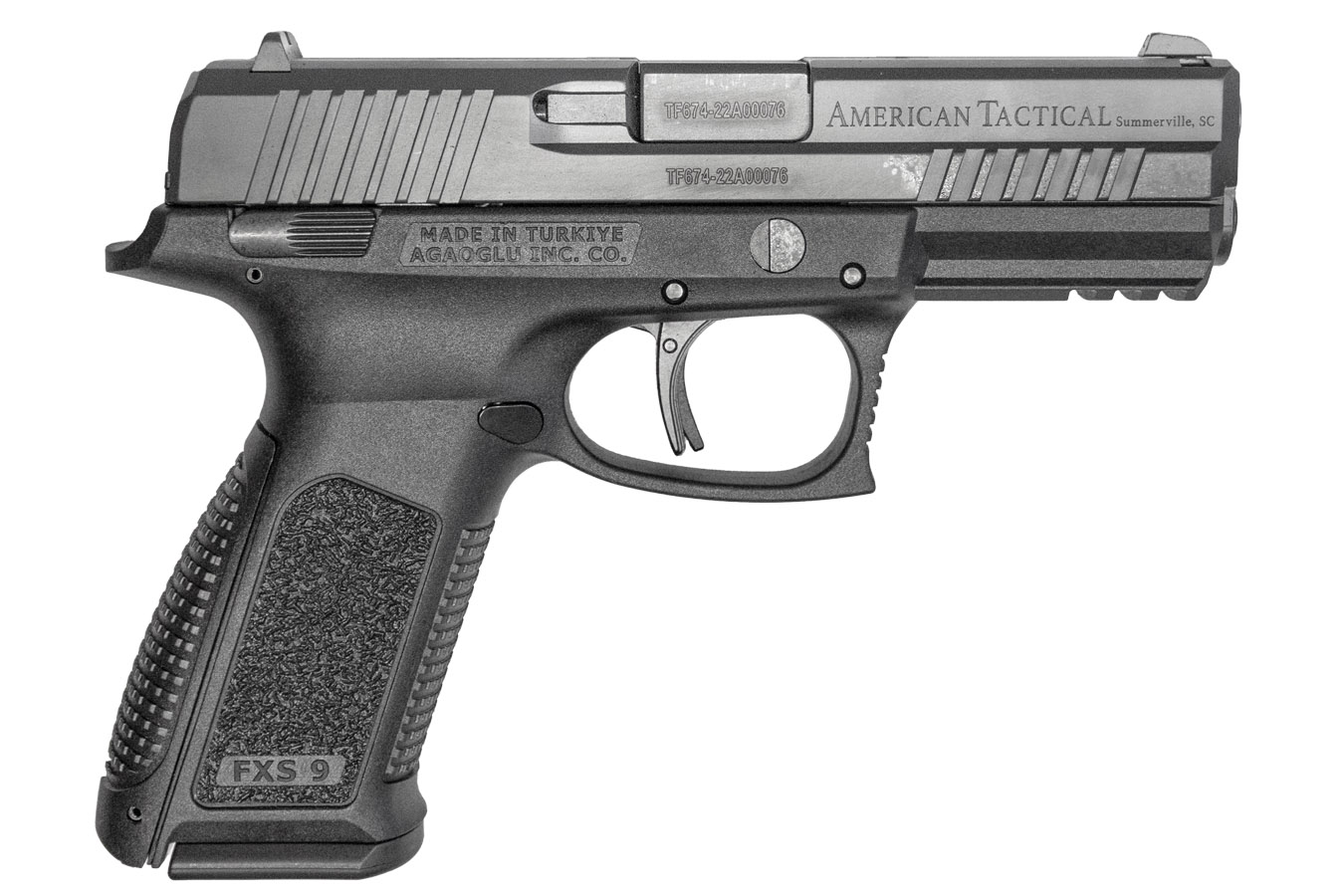 AMERICAN TACTICAL FXS-9 9mm Pistol with Black Polymer Frame and 17 Round Magazine
