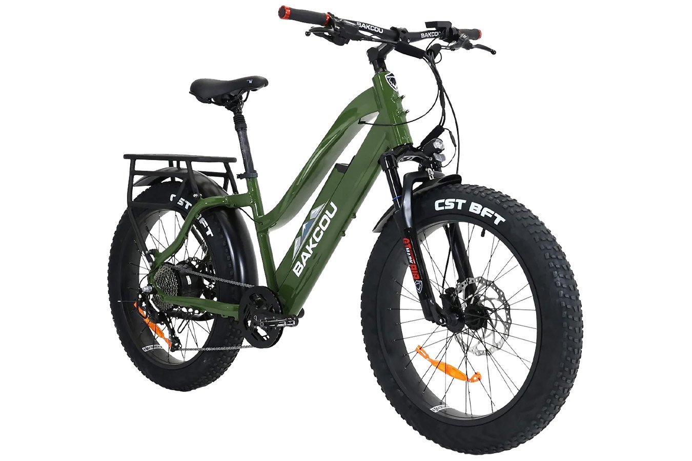 BAKCOU E-BIKES Flatlander ST 24 Gloss Army Green 18