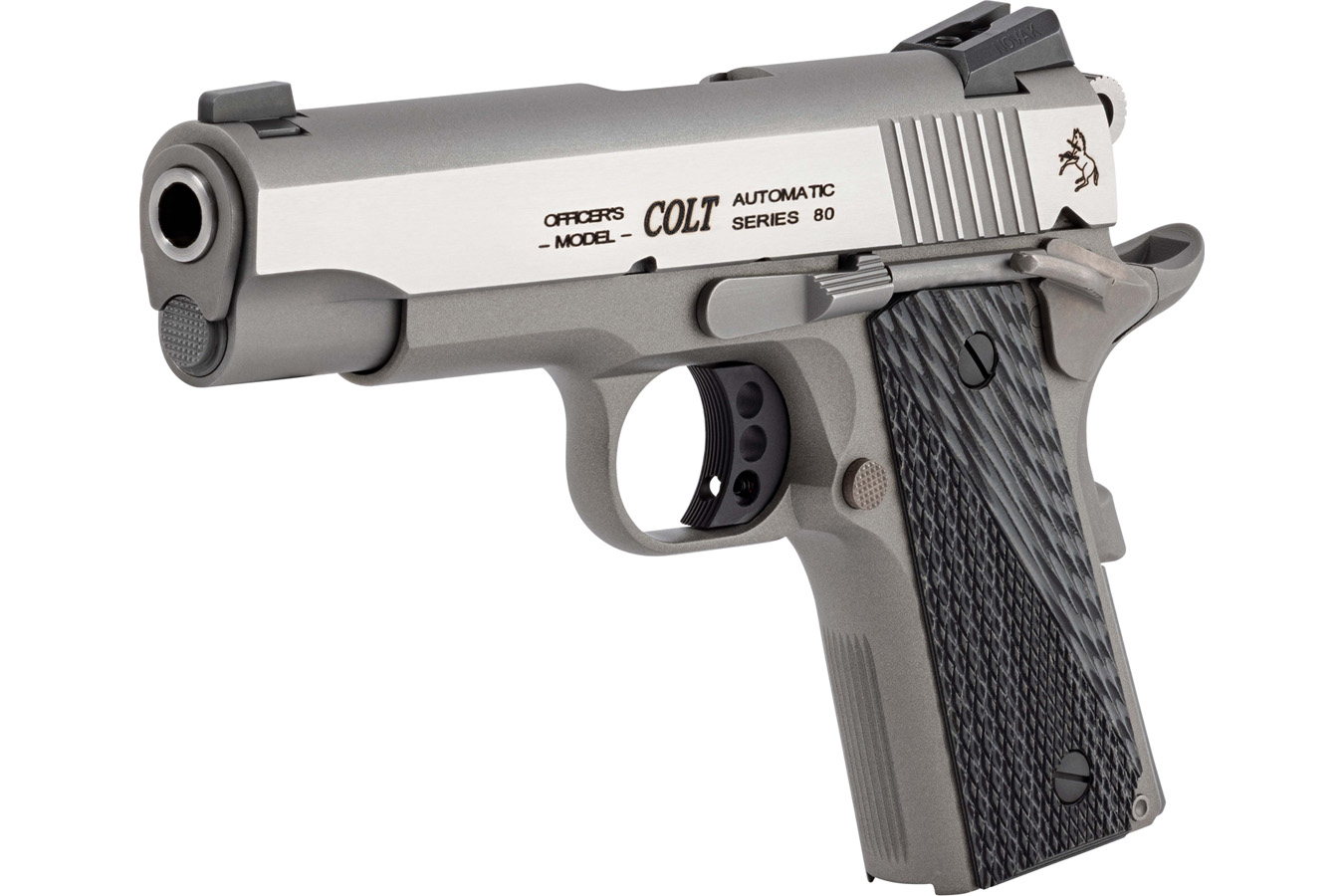 COLT Lightweight Officer 45 ACP Semi-Auto Pistol with Stainless Cerakote Finish (Blem