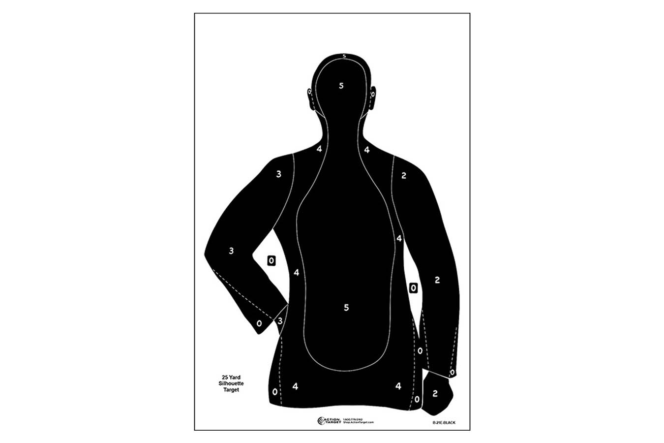 ACTION TARGETS Qualification Silhouette Paper, 100/Box