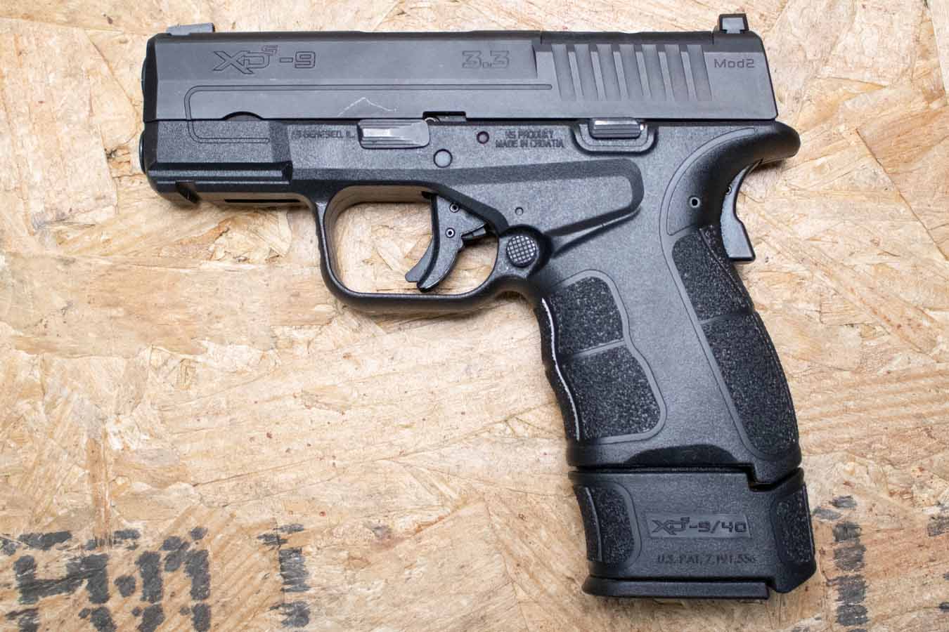 SPRINGFIELD XDS-9 3.3 Mod2 9mm Police Trade-In Pistol with Extended Magazine