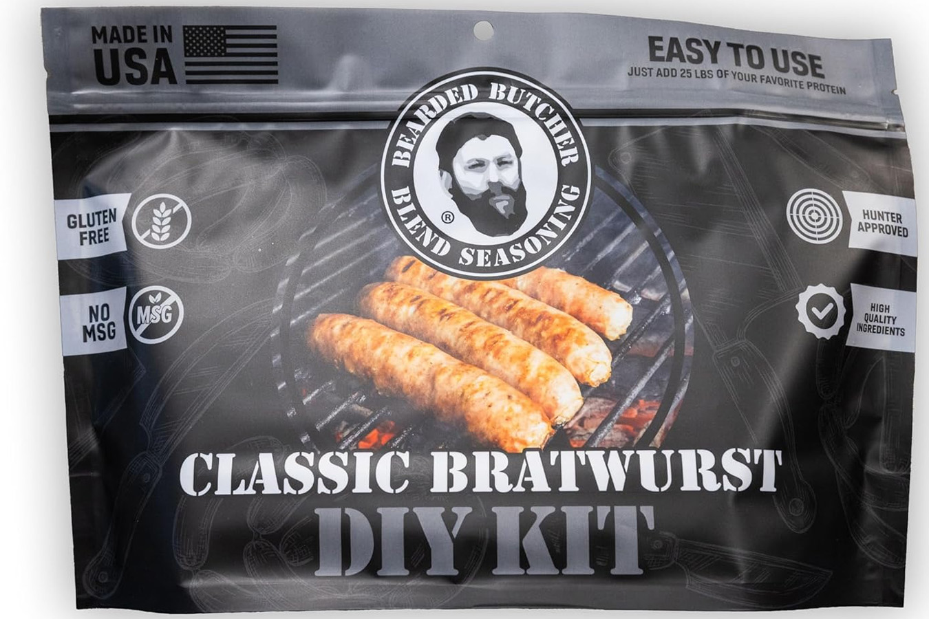BEARDED BUTCHER 25Lbs Classic Bratwurst DIY Kit