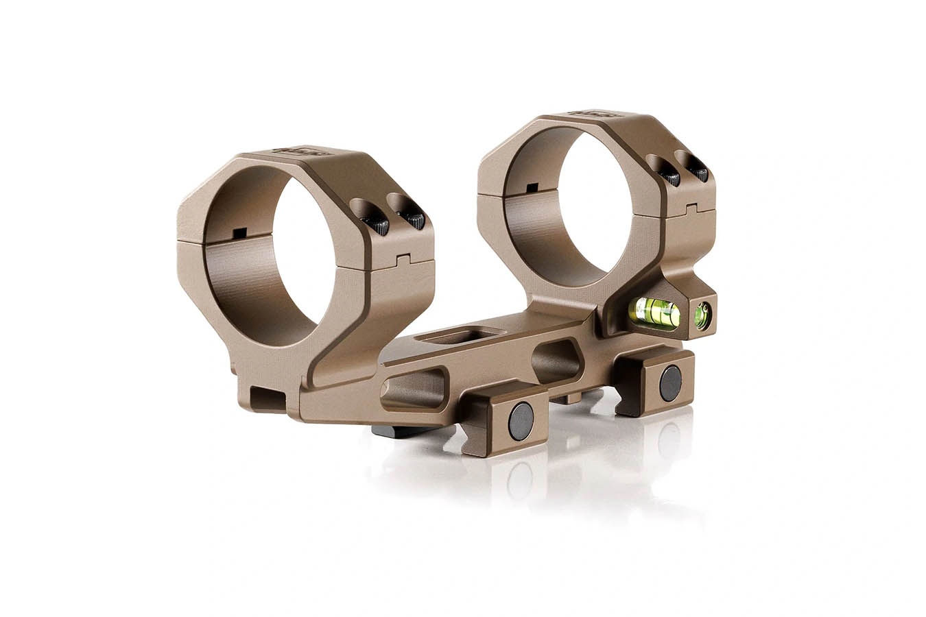 RPM Bravo Series 30mm FDE Precision Cantilever Mount w/ Integrated Bubble Level