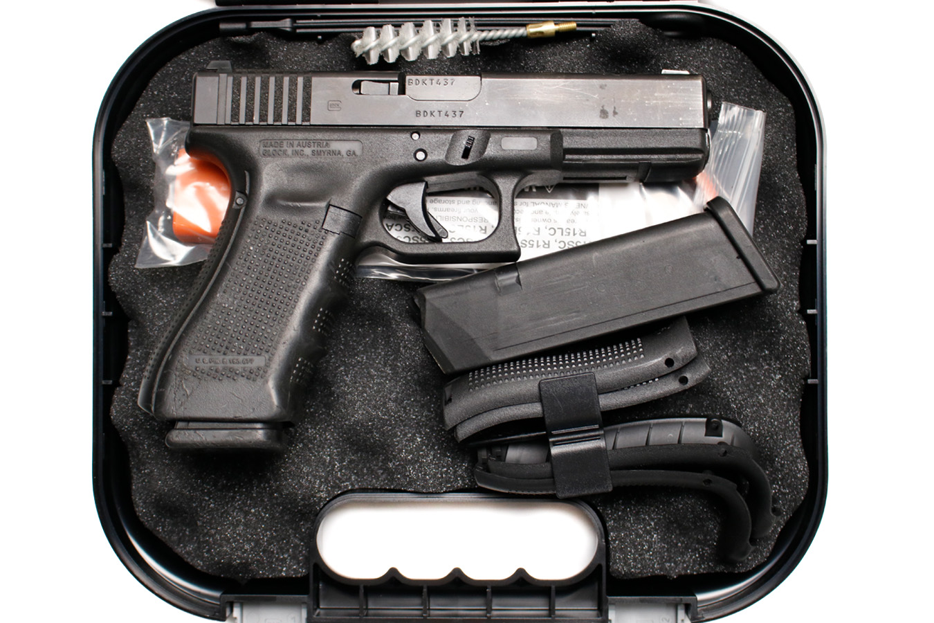 GLOCK 17 GEN 4 9mm Police Trade-In Pistol with Original Box and Two Magazines