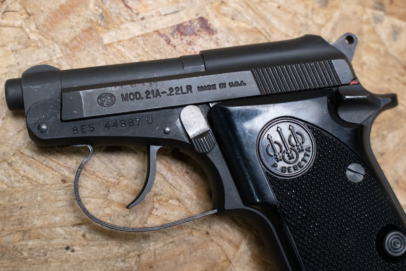 BERETTA 21A 22LR Police Trade-In Pistol with Tip-Up Barrel