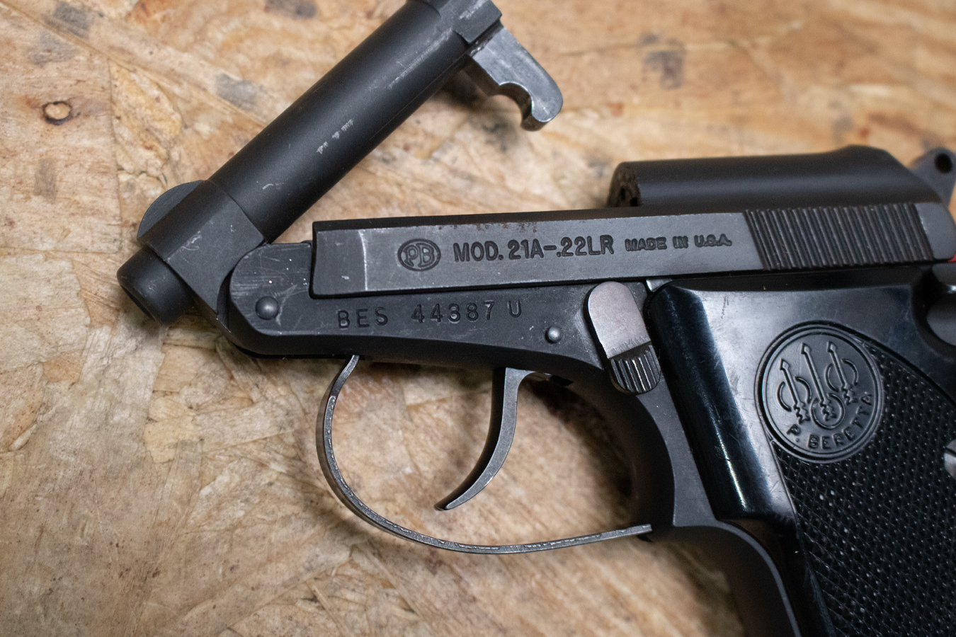 BERETTA 21A 22LR Police Trade-In Pistol with Tip-Up Barrel