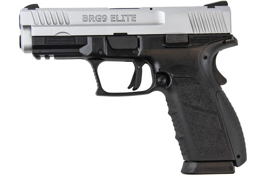BRG USA BRG9 Elite 9mm Semi-Auto Pistol with Black Chrome Finish 