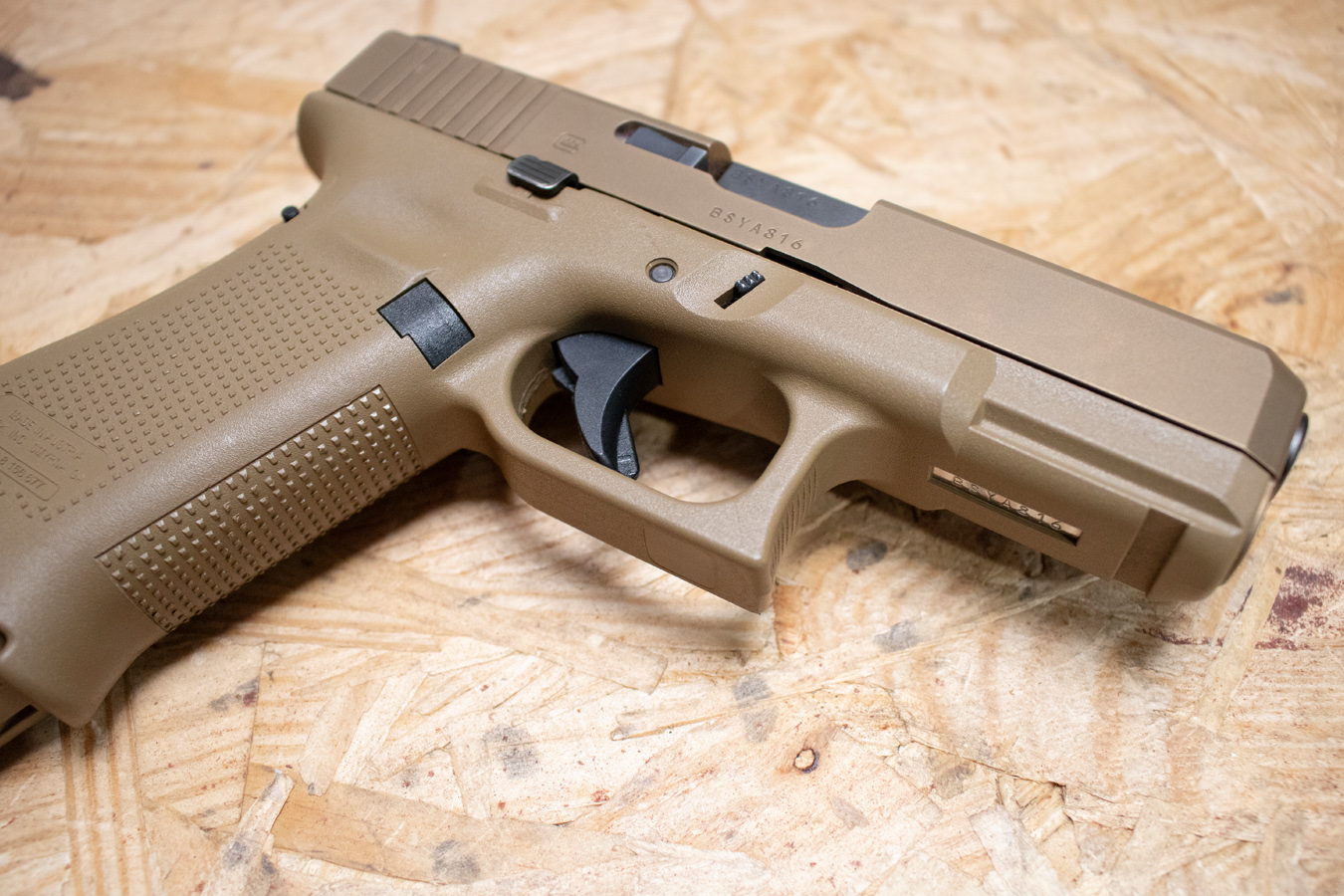 GLOCK 19X 9mm Police Trade-In Pistol with Bronze Slide and FDE Frame