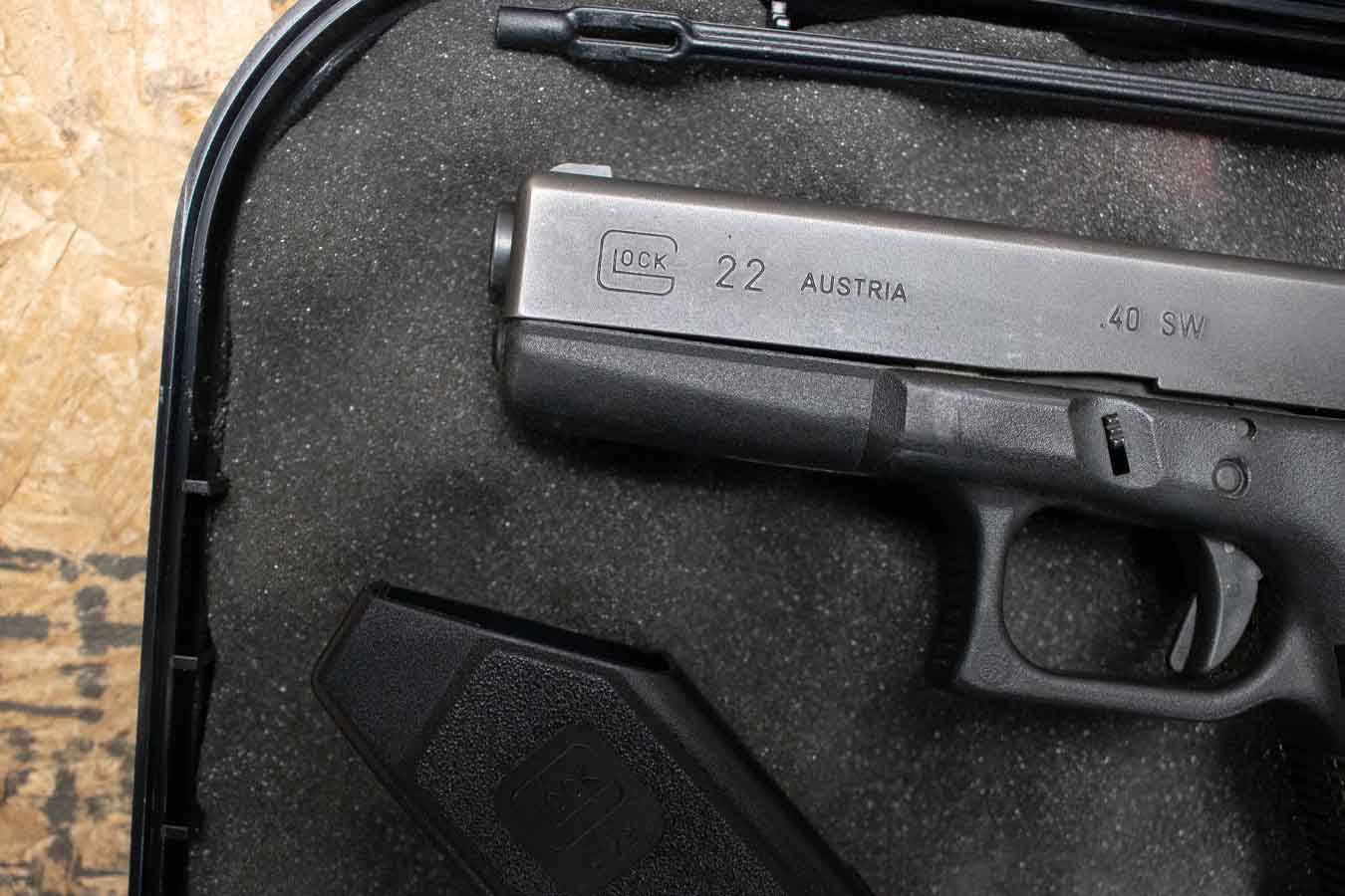 GLOCK 22 Gen2 40 S&W Police Trade-In Pistol with Case