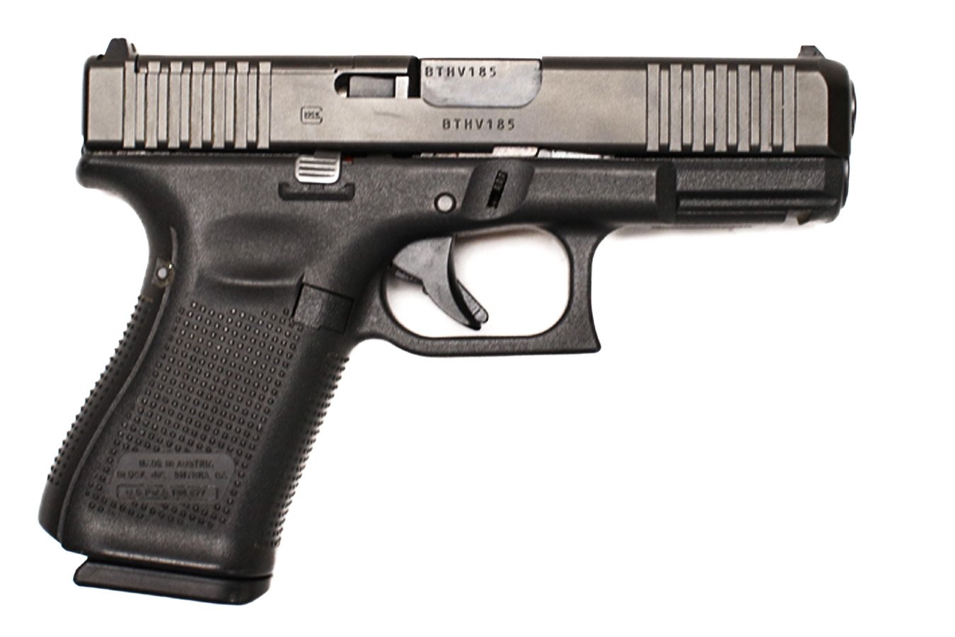 GLOCK 23 Gen5 MOS 40 S&W Police Trade-In Optic Ready Pistol with Front Serrations