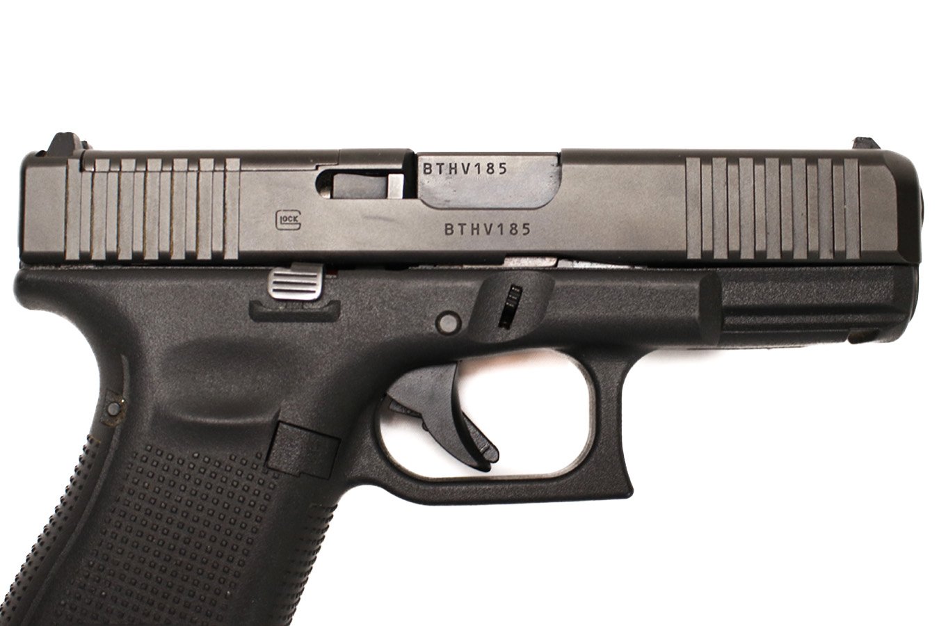 GLOCK 23 Gen5 MOS 40 S&W Police Trade-In Optic Ready Pistol with Front Serrations