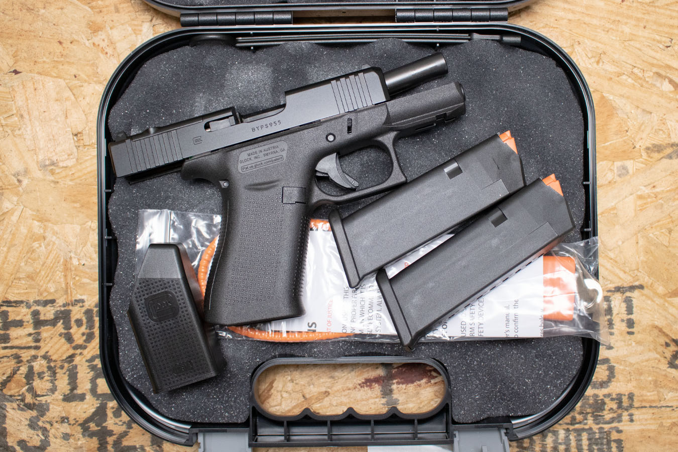 GLOCK 43X MOS 9mm Used Trade-In Pistol, with Two Mags, Case