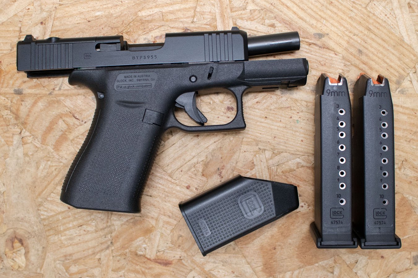 GLOCK 43X MOS 9mm Used Trade-In Pistol, with Two Mags, Case