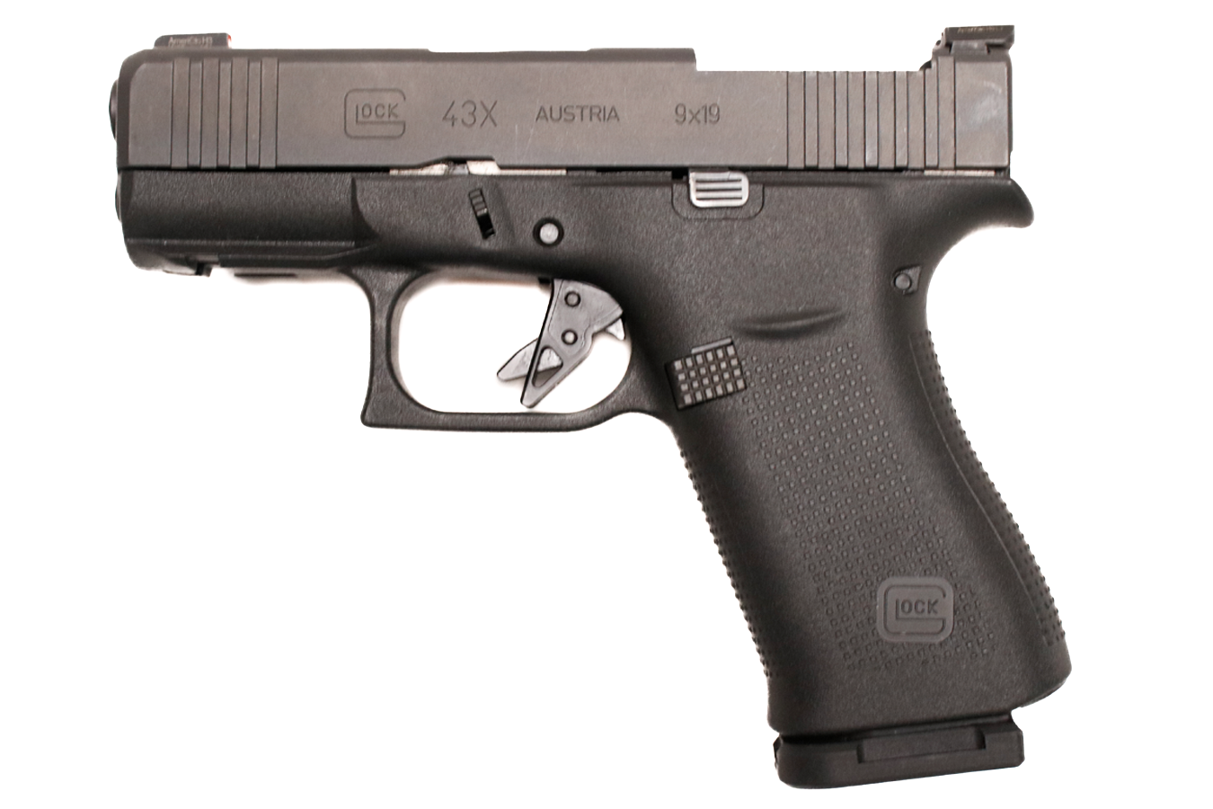 GLOCK 43X MOS 9mm Optic Ready Police Trade-in Pistol (Missing Optic Plate)