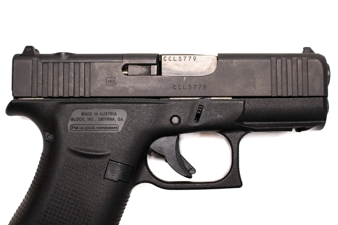 GLOCK 43X MOS 9mm Optic Ready Police Trade-in Pistol