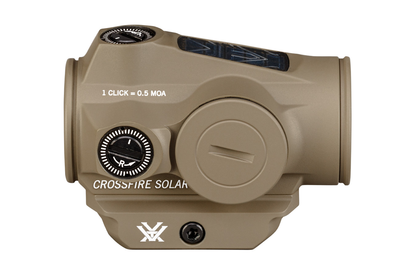 VORTEX OPTICS Crossfire II 2 MOA Red Dot with Solar Backup and FDE Finish