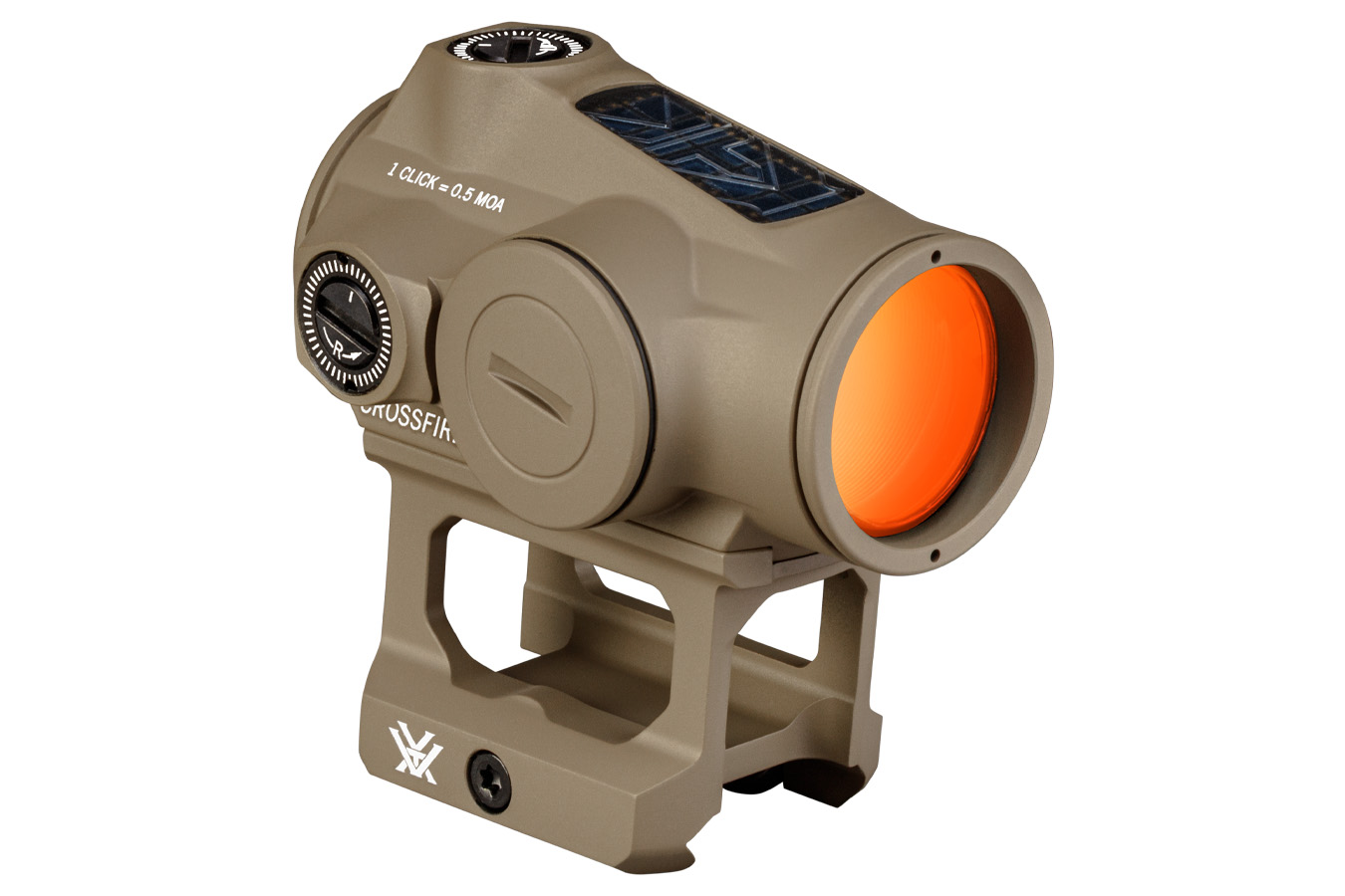 VORTEX OPTICS Crossfire II 2 MOA Red Dot with Solar Backup and FDE Finish