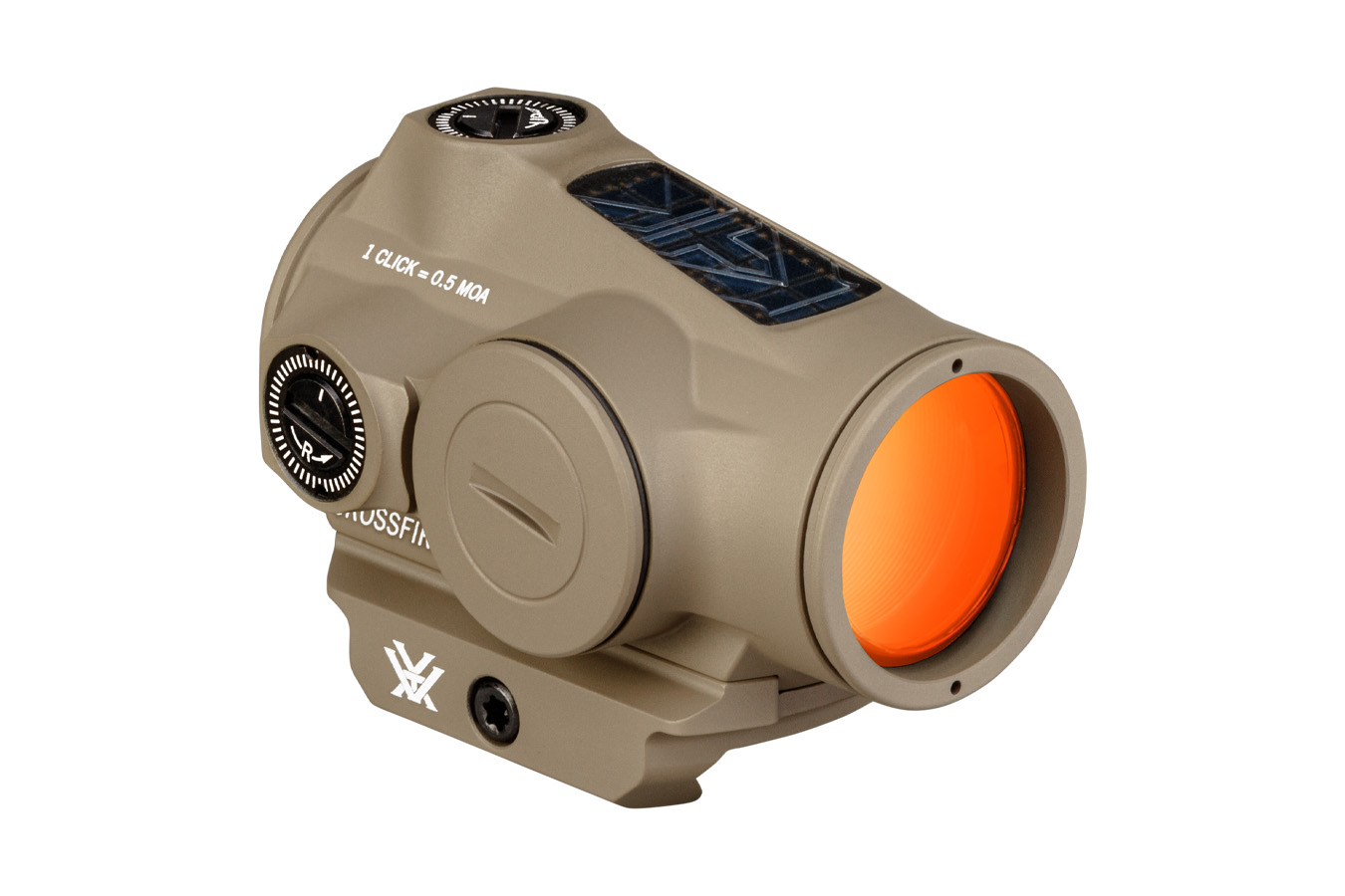 VORTEX OPTICS Crossfire II 2 MOA Red Dot with Solar Backup and FDE Finish