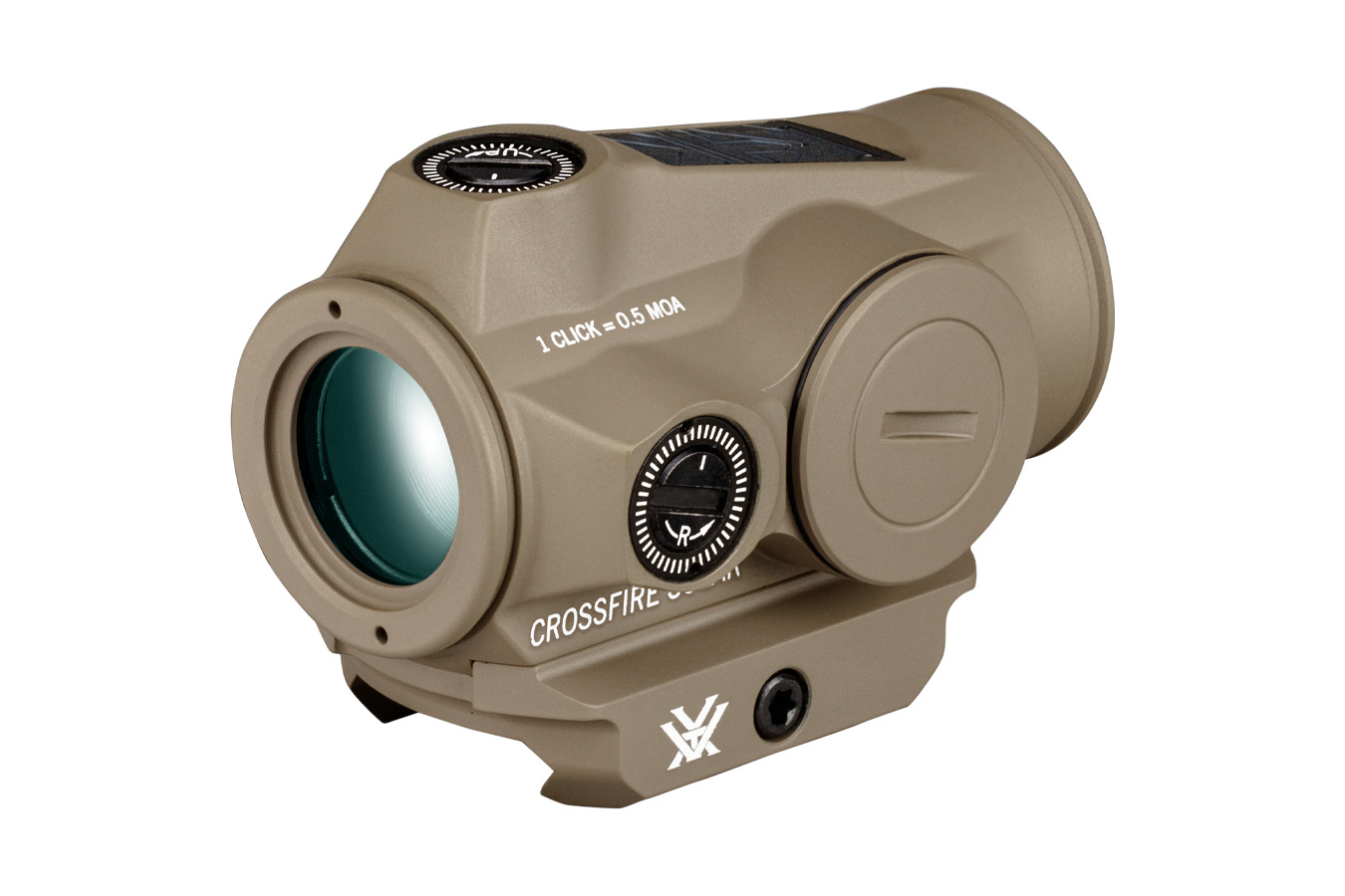 VORTEX OPTICS Crossfire II 2 MOA Red Dot with Solar Backup and FDE Finish